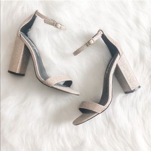 [nasty gal] gold heeled sandals